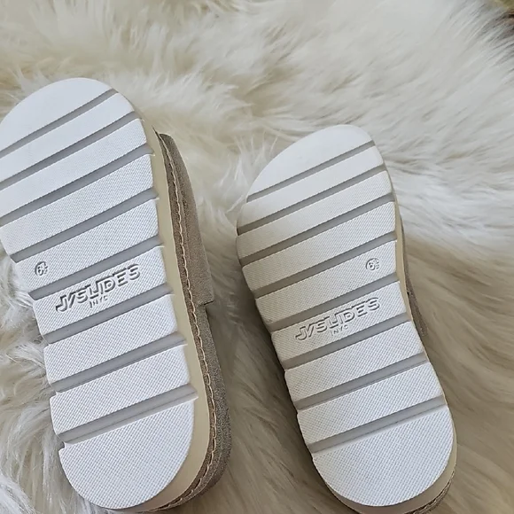 J Slide Bronze Metallic Platform Slide Mules - Picture 5 of 7